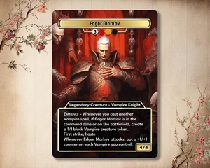 Edgar Markov #1 - High Quality Custom Card [ Alternative Custom Art ] - Picture 1 of 1