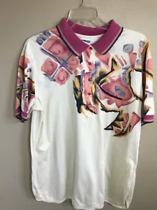 HEAD  WOMENS TENNIS SHIRT TOP PINK GOLD SHORT SLEEVES  SIZE XL NEW - Picture 1 of 4