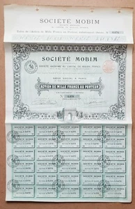 Paris XVI ème 81 Rue des Belles Feuilles - Rare Ste Immobilière du 28/10/1927 - Picture 1 of 1