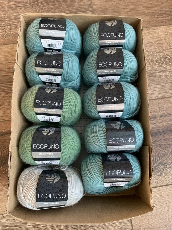 Yarn LANA GROSSA ECOPUNO 72 % Cotton, 17 % Virgin wool Merino, 11 % Alpaca  - Image 1 of 1