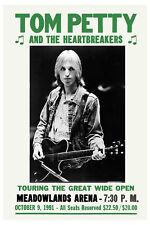Tom Petty & Heartbreakers at New Jersey Concert Poster 1991