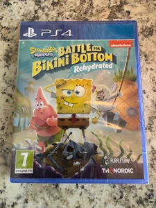 Spongebob Squarepants Battle for Bikini Bottom Rehydrated PS4 Brand New Sealed - Picture 1 of 2