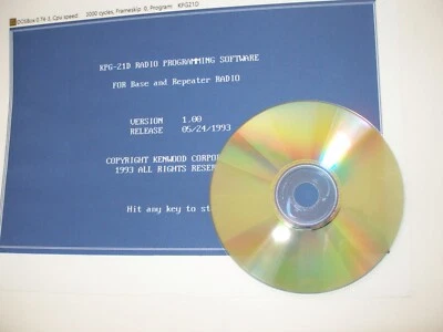 Kenwood Vintage Programming Software (DOS) KPG-5D – 59D Bundle (21 programs) - Image 1 of 4