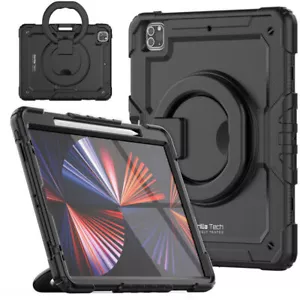 Armour Case für iPad Pro 12.9 6. Gen/12.9 5. Gen/12,9 4. Gen mit Handriemen - Bild 1 von 56