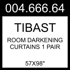 IKEA TIBAST Raumverdunkelungsvorhänge 1 Paar dunkelrot 57x98" 004.666.64 - Bild 1 von 1