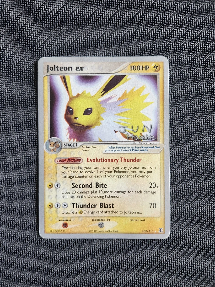 Jolteon Pokémon TCG EX Delta Species Individual Collectible Card