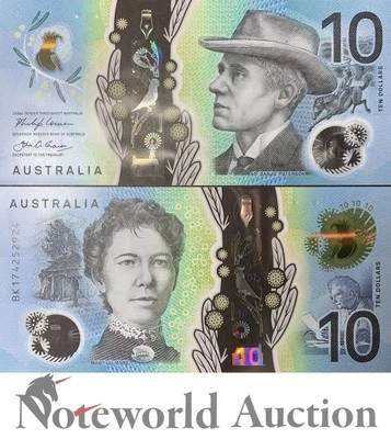 AUSTRALIA 10 Dollars 2017 P 63 Polymer UNC - Image 1 of 3