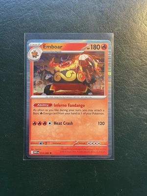 Emboar - 013/086 - Standard Foil - White Flare WHT - NM/M - Pokemon Card - Image 1 of 2