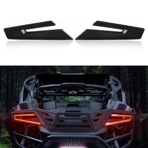 2PCS UTV Smoked Led Brake Tail Lights For Polaris RZR PRO XP 4 /Pro R 2020-2024 - Picture 1 of 12
