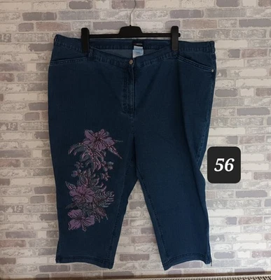 Damen Hose Größe 56 Von Mia Moda Mit Blumen Print - Bild 1 von 4