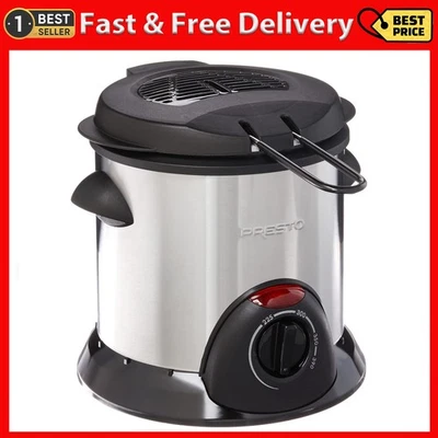 Fritadeira elétrica Presto 05470 aço inoxidável, prata - Imagem 1 de 4