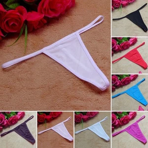 Women Modal Thongs Seamless Intimates Ultrathin G String Tanga Panties Purple - Picture 1 of 8