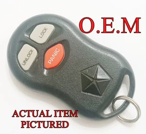 KEYLESS REMOTE FOB CONTROL ALARM CHRYSLER P/N 4608229AB MODEL FCC ID KYPT03C98JA - Picture 1 of 6