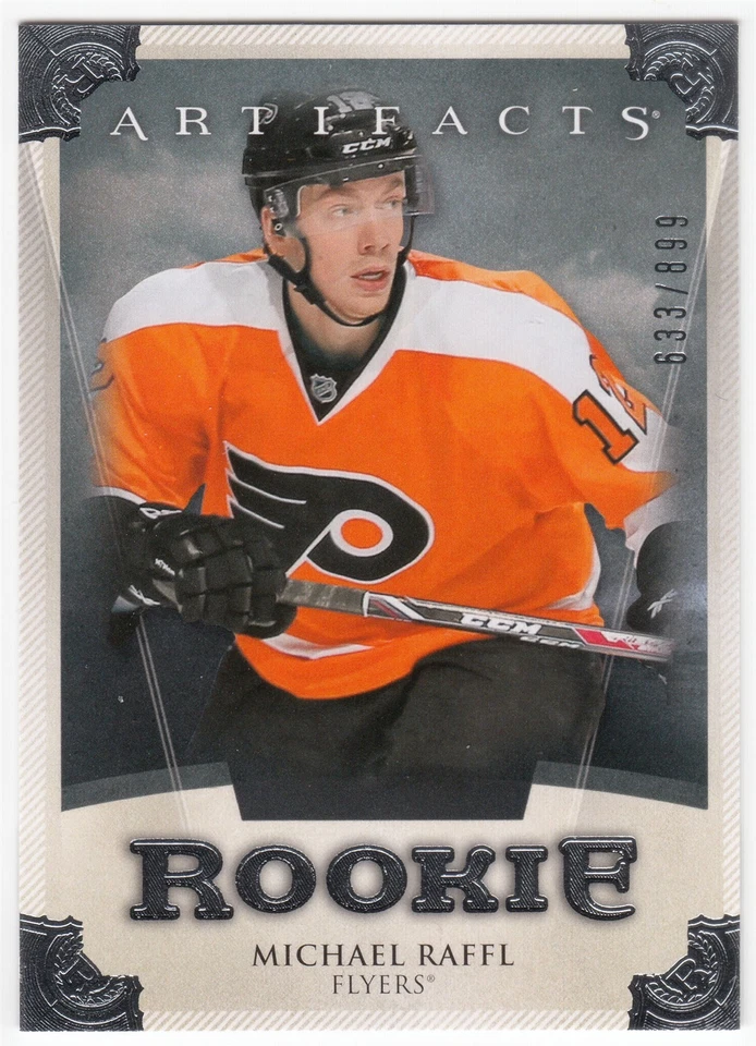 2013-14 Upper Deck Artifacts MICHAEL RAFFL RED221 /899 Philadelphia Flyers SP RC - Image 1 of 1
