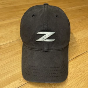 Nissan Z Big-Metal Logo Black Adjustable Strapback Dad Cap Hat Rare Racing Cars - Picture 1 of 12