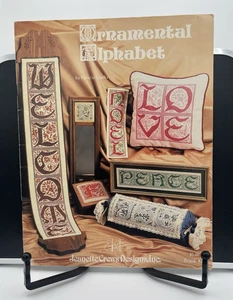 Jeanette Crews Designs Ornamental Alphabet Cross Stitch Needlepoint Graphs 1983 - Picture 1 of 3