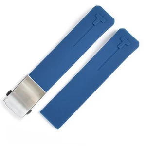 Blaues Kautschukarmband Tissot T-Touch, T013, T091, T081 - 20, 21 mm - Bild 1 von 1