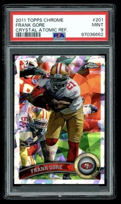2011 Topps Chrome #201 Frank Gore Atomic Refractor SP /139 PSA 9 Mint - Image 1 of 2