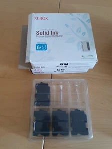 10 Stk. Xerox Phaser 8860 Tintenpatrone Hartwachs 108R00746 Cyan Blau - Bild 1 von 1
