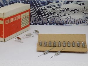 50x K53-4 ( 68uF 20% , 15V ) Axial Tantalum Capacitors <Military Grade> BOX USSR - Picture 1 of 8