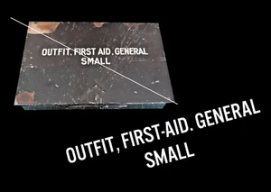 POCHOIR STENCIL CAISSE OUTFIT FIRST AID GENERAL SMALL 2 . jeep willys us ww2 - Imagen 1 de 4