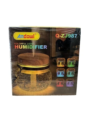 Umidificatore RGB Andowl, 8 LED-uri, 5W, ABS, 400 ml, transparente, Casa - Immagine 1 di 2
