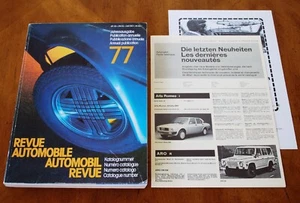 Automobil Revue / Revue Automobilkatalog, 1977 (Hallwag) - Bild 1 von 13