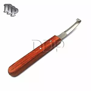 Schaf Hufmesser Messer Doppelschneidige Klinge Edelstahlklinge Holzgriff - Bild 1 von 3