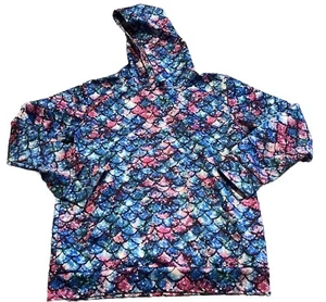 Girls FUNNY KID L/S Mermaid Pullover Over Hoodie Pink/Blue/White/Green SZ L - Picture 1 of 5