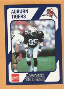 Tarjeta de abogado Tillman Auburn Tigers 1989 #257 móvil Alabama Cleveland Browns 12 años - Imagen 1 de 2