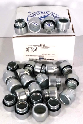 25 NEW APPLETON ELECTRIC STF-75 3/4" STEEL FERRULES NIB ***MAKE OFFER***