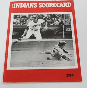 1972 Cleveland Indians Vs Detroit Tigers Scorecard Program-Used Good Condition - Picture 1 of 6