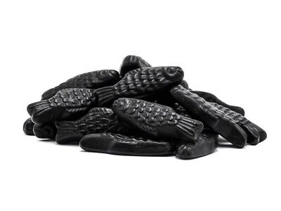 Salty Fish - Brine Licorice Extra Strong - Soft Licorice - Drops Licorice 120g/1kg - Image 1 of 2