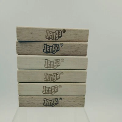 Jenga Game Piece Lot Replacement Wood Blocks Crafts Projects Mover Pawn Toy 6 - Image 1 of 4