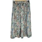 Vintage Russ Petites Women's Multicolor Paisley Skirt Size 8P Satin