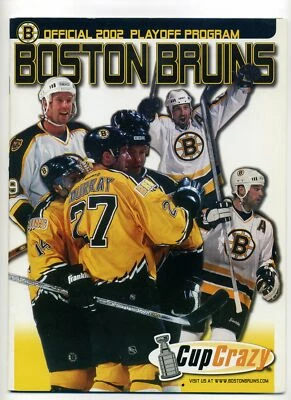Programa Oficial de Playoffs 2001-2002 Boston Bruins vs. Montreal Canadiens M253 Foto 1 de 3
