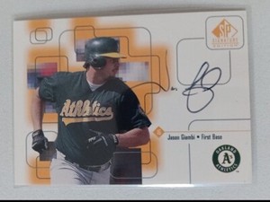 JASON GIAMBI 1999 UD Upper Deck SP Signature Edition Auto Autograph On Card