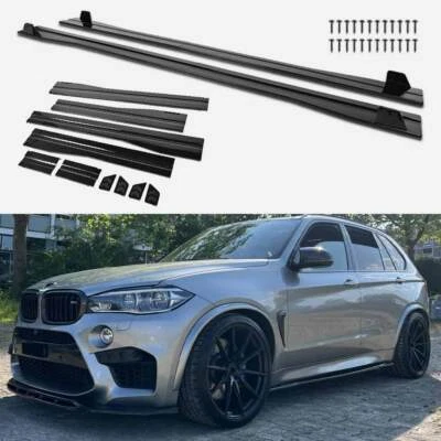 For BMW F15 X5 F85 X5M F16 X6 2015-19 Extension Side Skirt Splitter Rocker Panel Foto 1 de 4