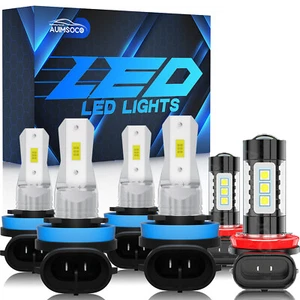 For 2017-2018 Nissan Rogue Sport 6000K White Led Headlight Hi/Lo+Fog Light Bulbs - Picture 1 of 12