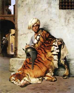 Oil Painting repro Jean-Leon Gerome Pelt Merchant of Cairo - Picture 1 of 1