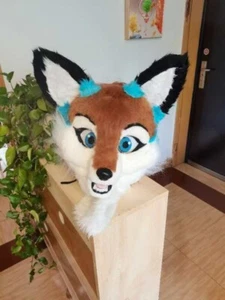 Long Hair Husky Dog Fox Mascot Costume Halloween Cartoon Suit Christmas ##123 - Picture 1 of 2