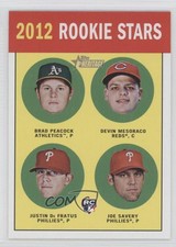 2012 Topps Heritage Stars Brad Peacock Devin Mesoraco Justin De Fratus Rookie RC