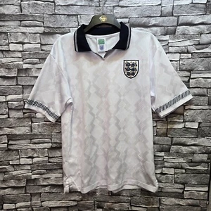 Camiseta de fútbol local Inglaterra 1990s Score Draw | Camiseta de fútbol grande para hombre 210 - Imagen 1 de 11