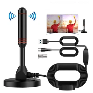 DVB-T2 HD Antenne 36DBi Verstärker 5M KabelFernsehkanäle Free TV-Programme Neu~ - Bild 1 von 12
