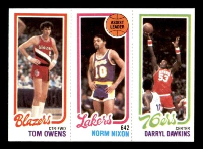 1980 Topps Basketball #123 Owens Nixon Dawkins NM/MT *e5 - Image 1 of 2