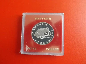 *Polen 100 Zlotych Proba 1977 Silber PP*WWF*Wisent/żubr*Noch Eingeschweißt(KOM) - Bild 1 von 4