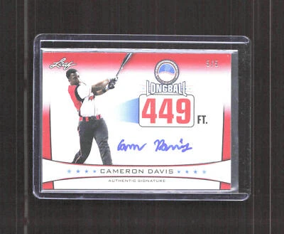 2013 Leaf Power Showcase #LBA-CD1 Cameron Davis Longball Auto Red - Image 1 of 2