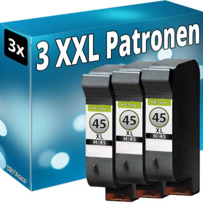 3x REFILL für HP 45 DeskJet 1220c 6122 6127 9300 930c 932c 950c 959c 970cxi 995c - Bild 1 von 4