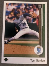 1989 Upper Deck Tom Gordon Baseball Card #736 Royals Rookie RC High Grade