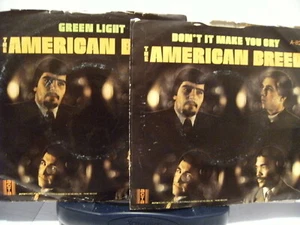 AMERICAN BREED Green Light/ DON'T IT MAKE YOU CRY Unplayed 45! PIC SLEEVE - Imagen 1 de 2